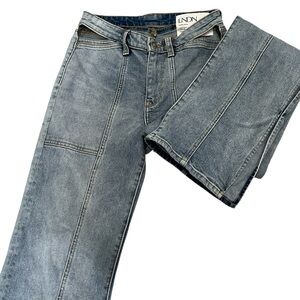 LNDN Landon Denim Sunday Jeans Cutout Waist Carpenter Streetwear Y2K Utility 26